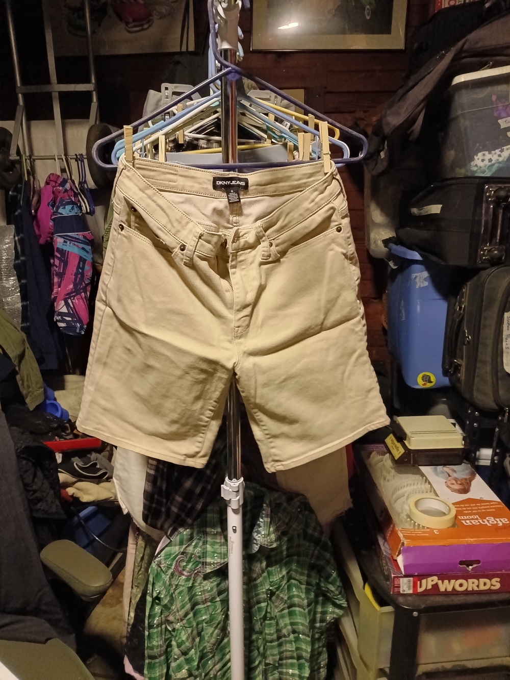 Dkny Men's Khaki Cargo Shorts